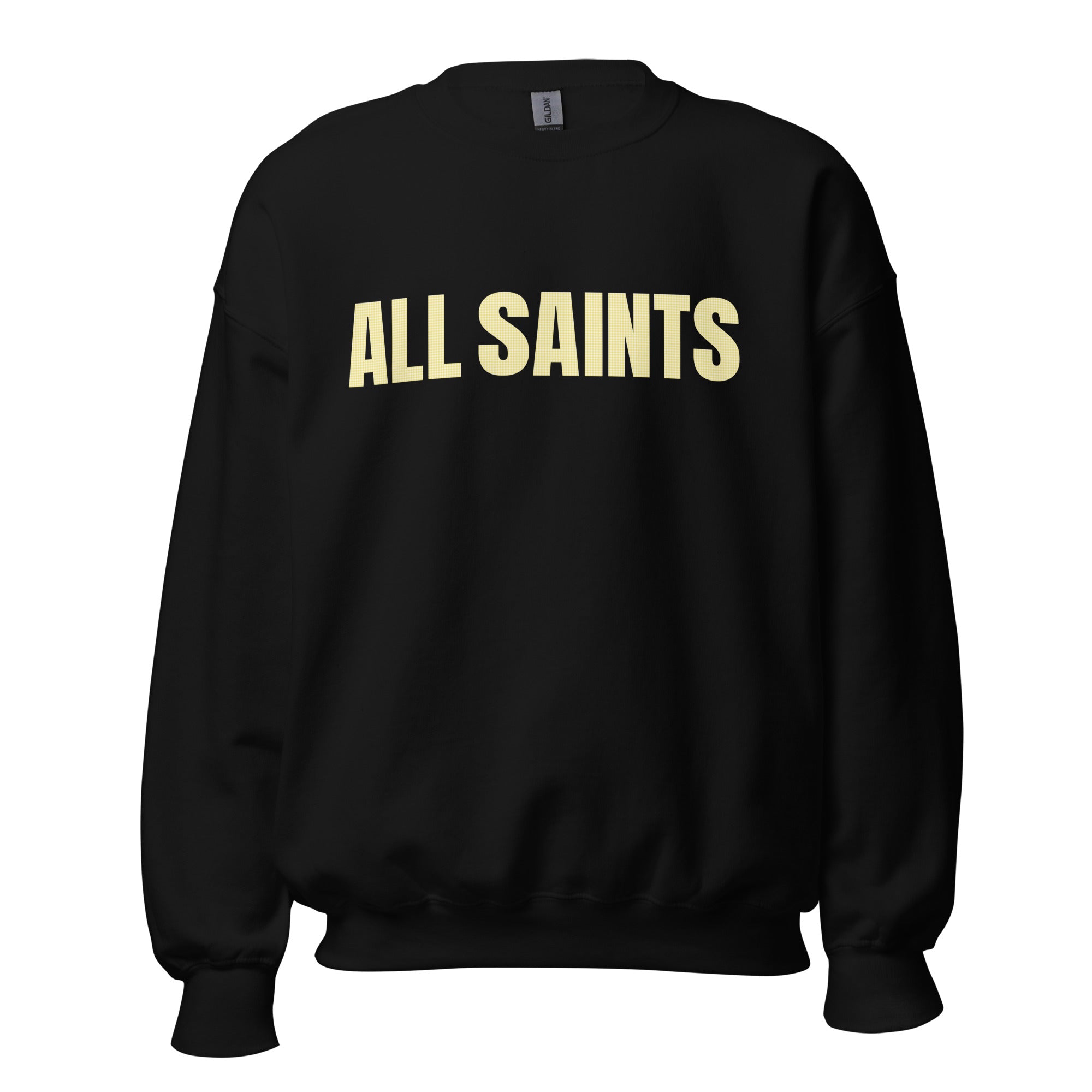 All Saints Varsity Yellow Gingham Sweatshirt