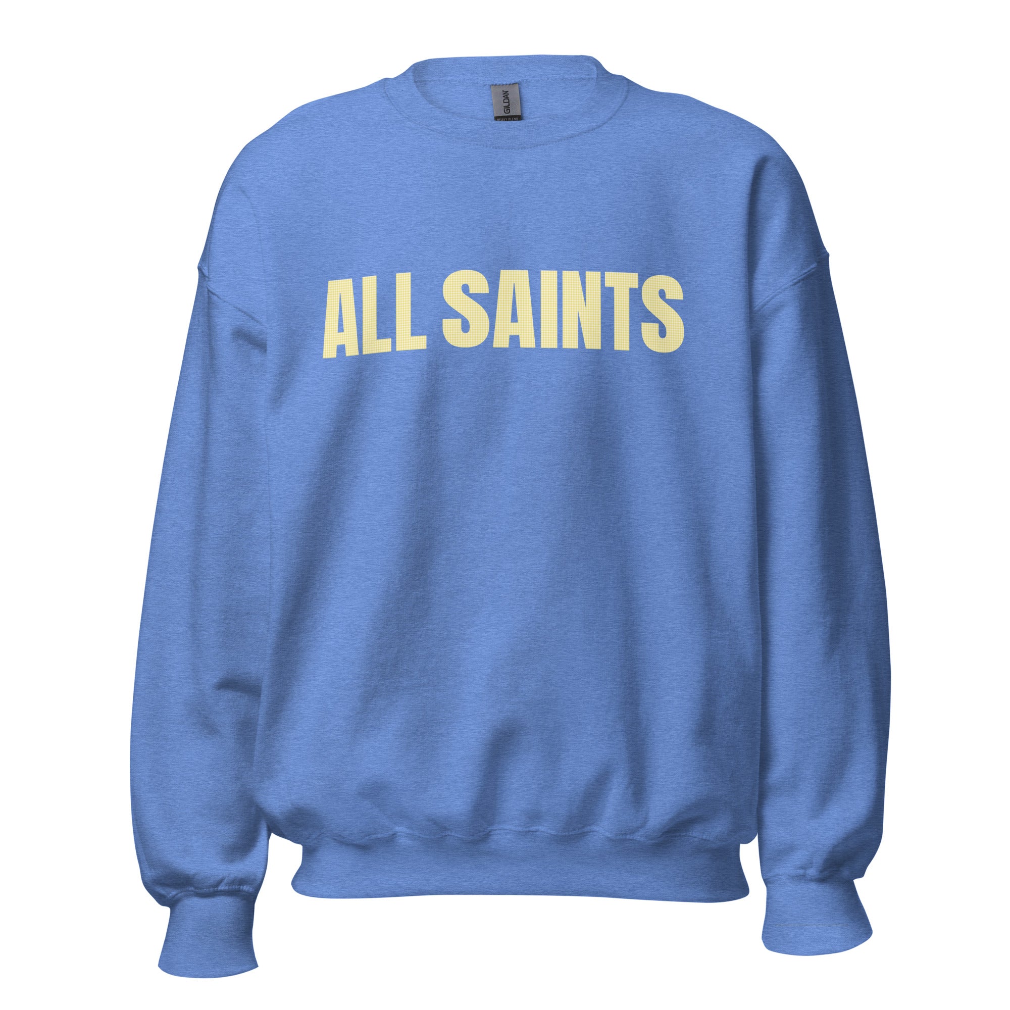 All Saints Varsity Yellow Gingham Sweatshirt
