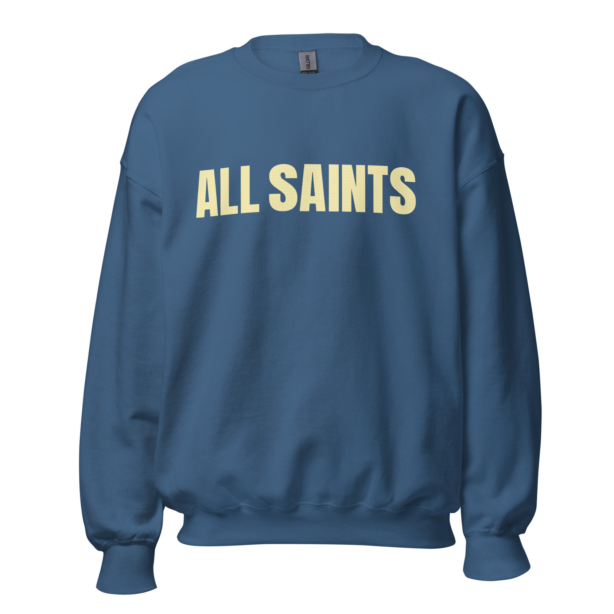 All Saints Varsity Yellow Gingham Sweatshirt