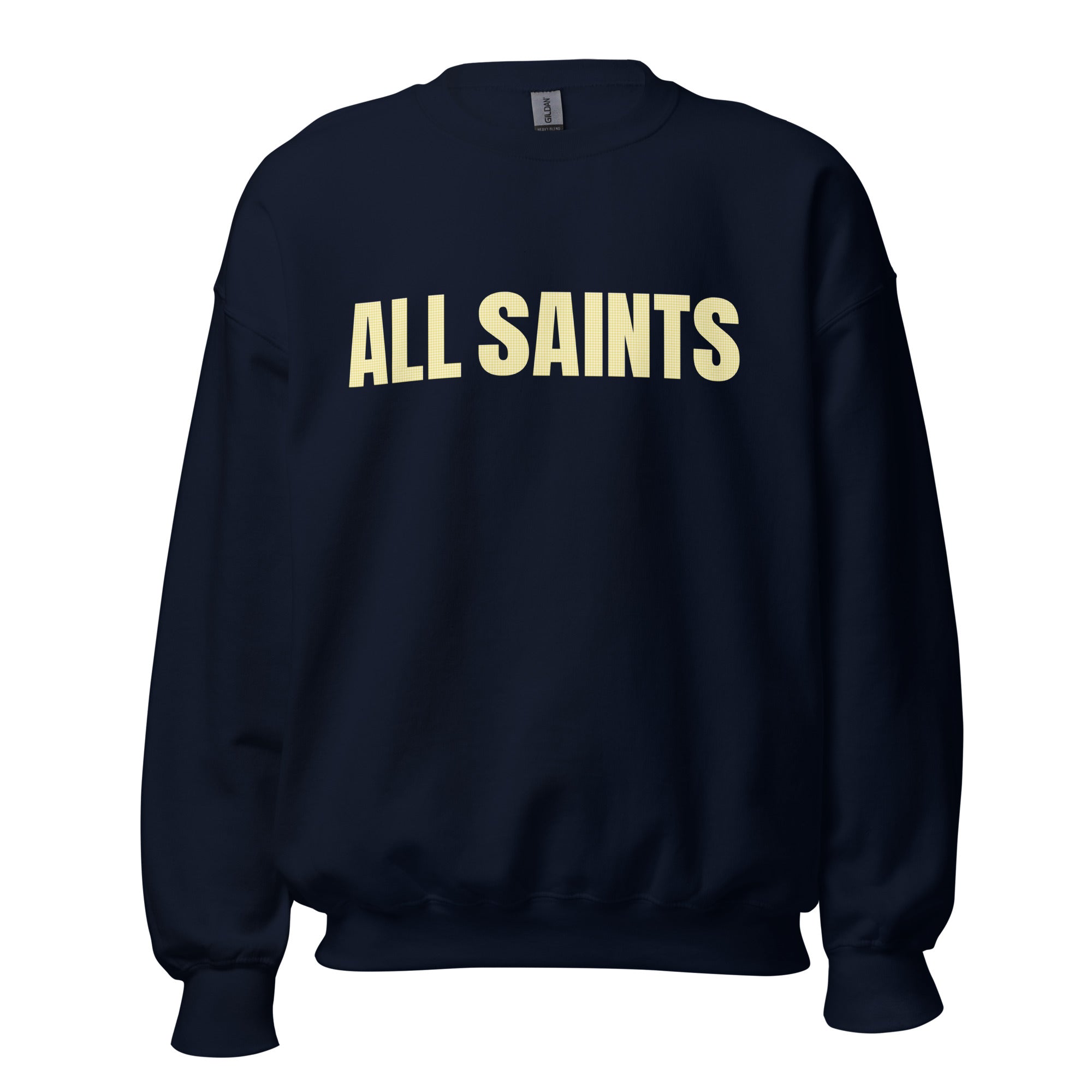 All Saints Varsity Yellow Gingham Sweatshirt